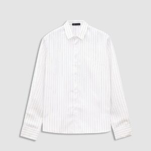 Áo Sơ Mi Tay Dài Francis Mantini Stripe Long Sleeve 'White' - HÀNG MỚI VỀ