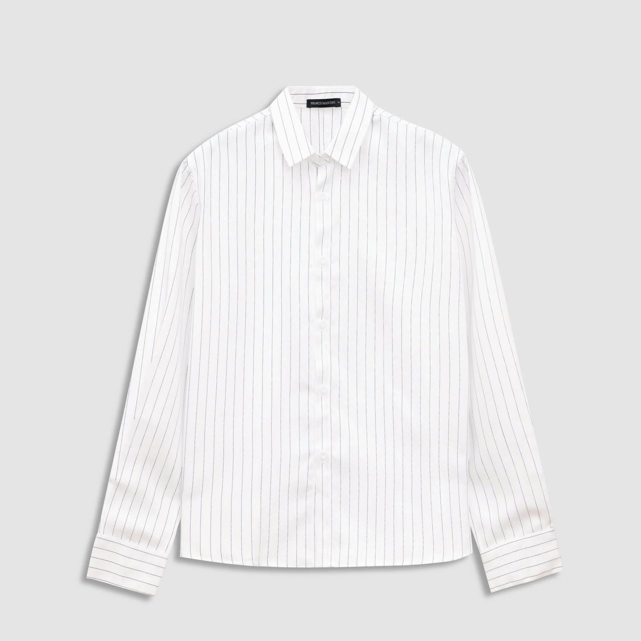 Áo Sơ Mi Tay Dài Francis Mantini Stripe Long Sleeve 'White' - HÀNG MỚI VỀ