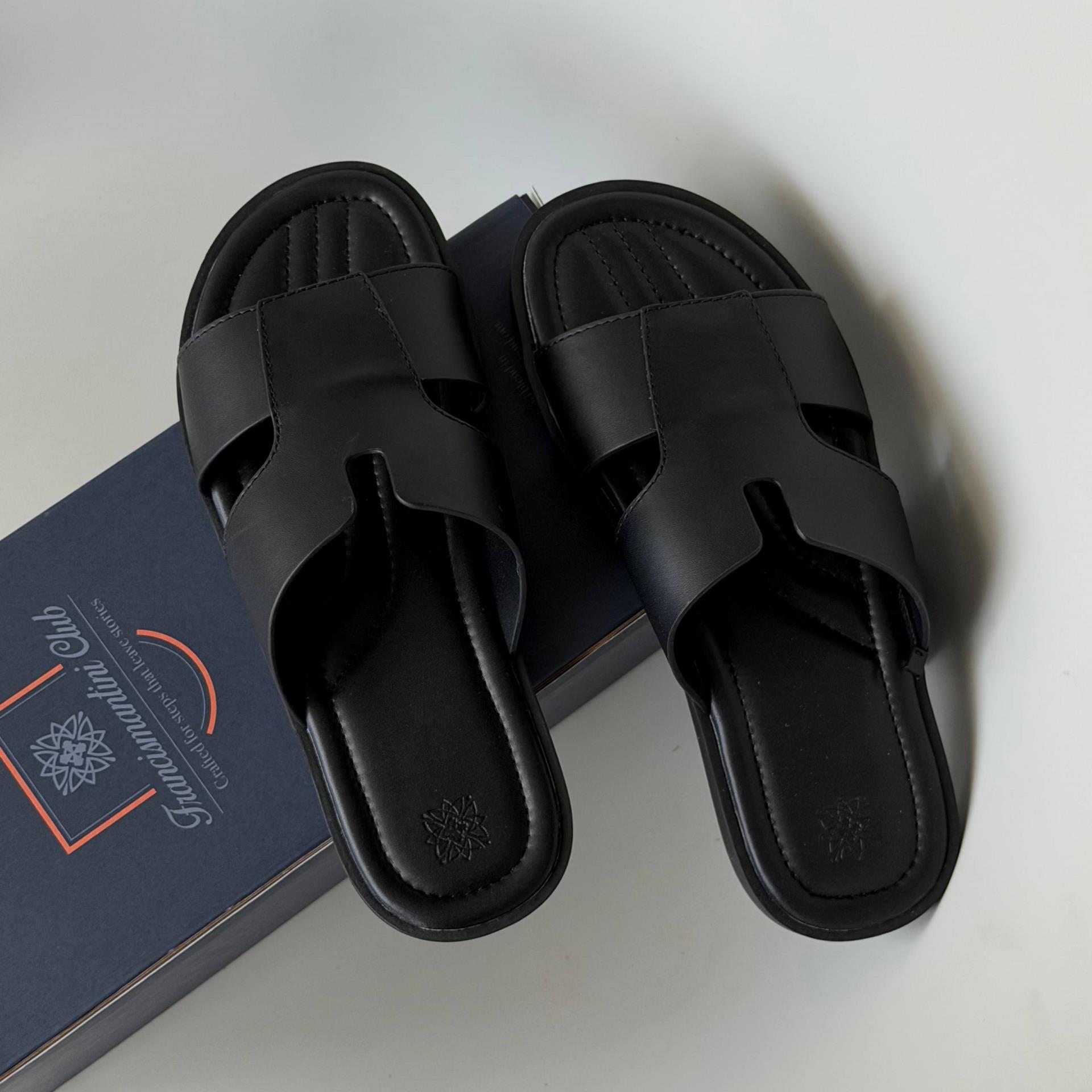 Dép Francis Mantini Royal Black Signature (HÀNG MỚI VỀ) - Ảnh 7