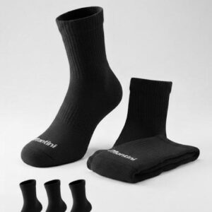 Alternative view of Vớ Francis Mantini Luxe Performance Core-Knit Crew Socks ( 3 Pairs ) "Black"