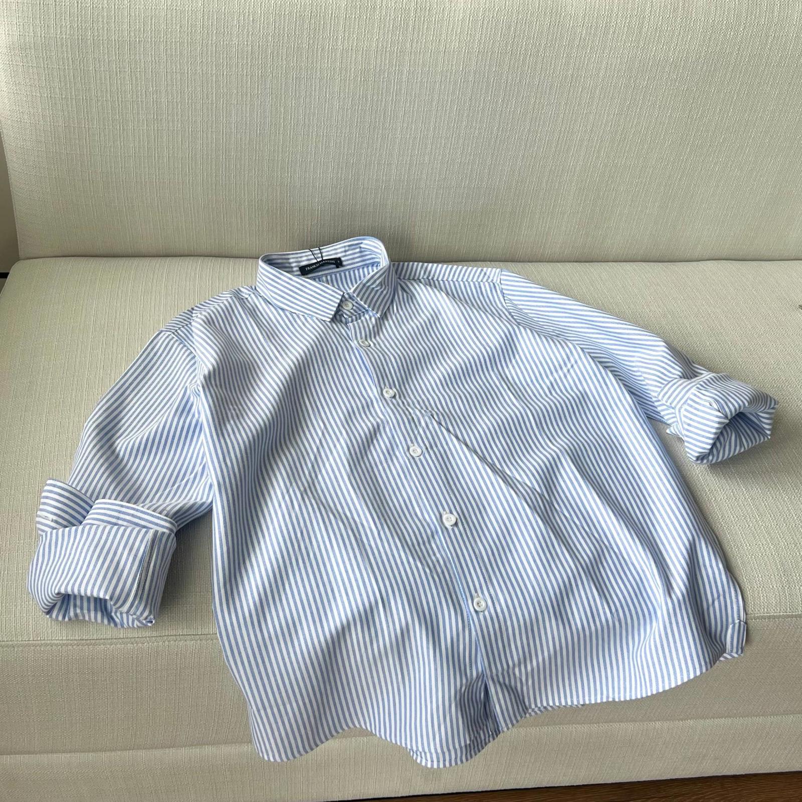Áo Sơ Mi Tay Dài Francis Mantini Long Sleeve '' Blue '' - Ảnh 10