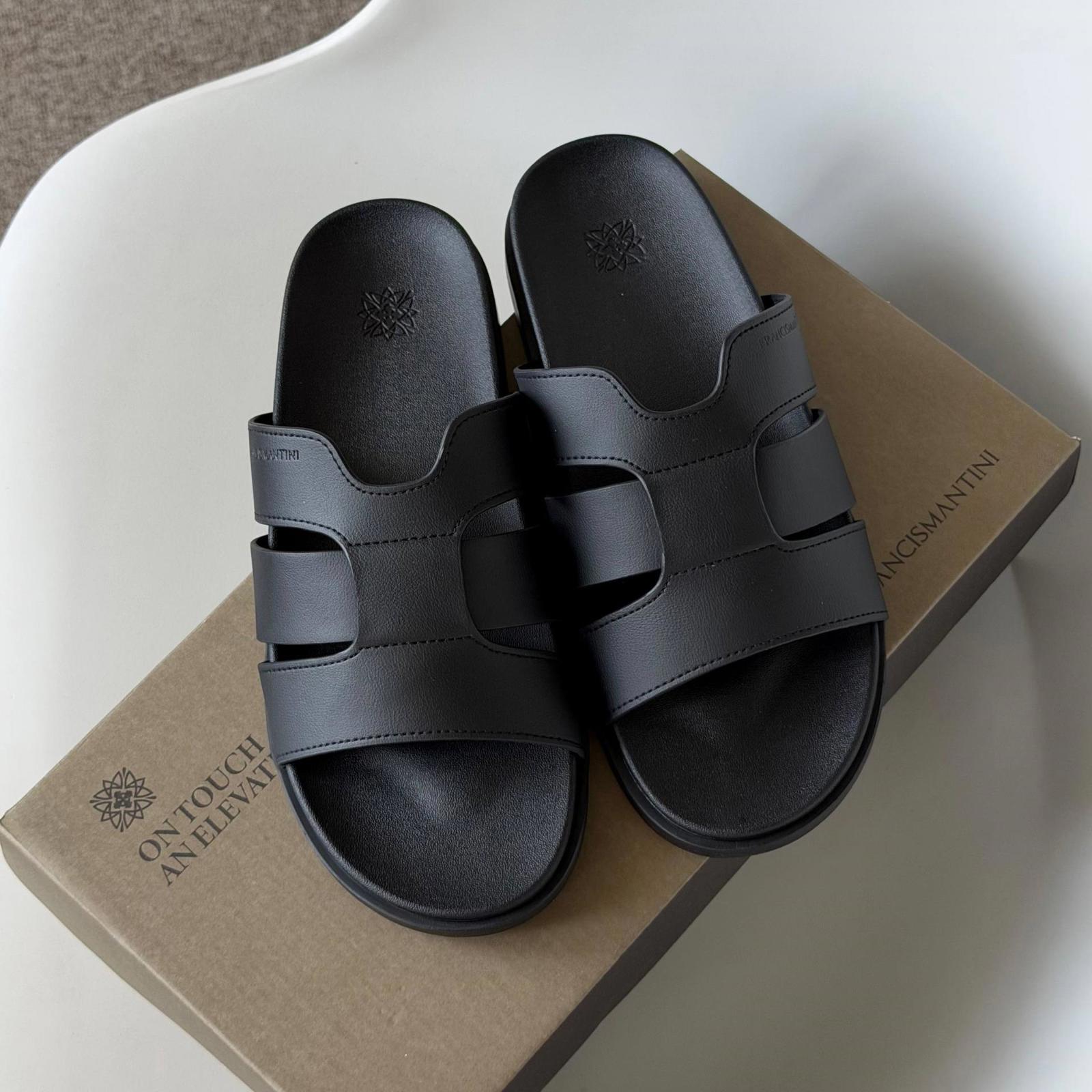 Dép Francis Mantini Velar Royale Black - Ảnh 9