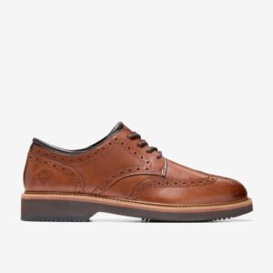 Giày Tây Cole Haan American Classics Montrose Wingtip Oxfords ''British Tan'' [C38956] - EXTRA SALE