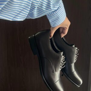 Giày Tây Francis Mantini Derby Leather ''Dark Brown” [FMNTN23928]