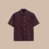 Áo Sơ Mi Tay Ngắn Francis Mantini Short Sleeve Dark Brown