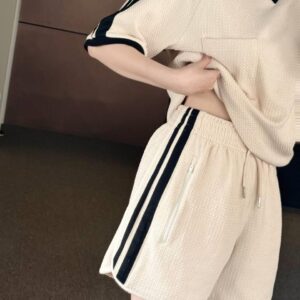 Quần Short Francis Mantini Black grey cream - HÀNG MỚI VỀ