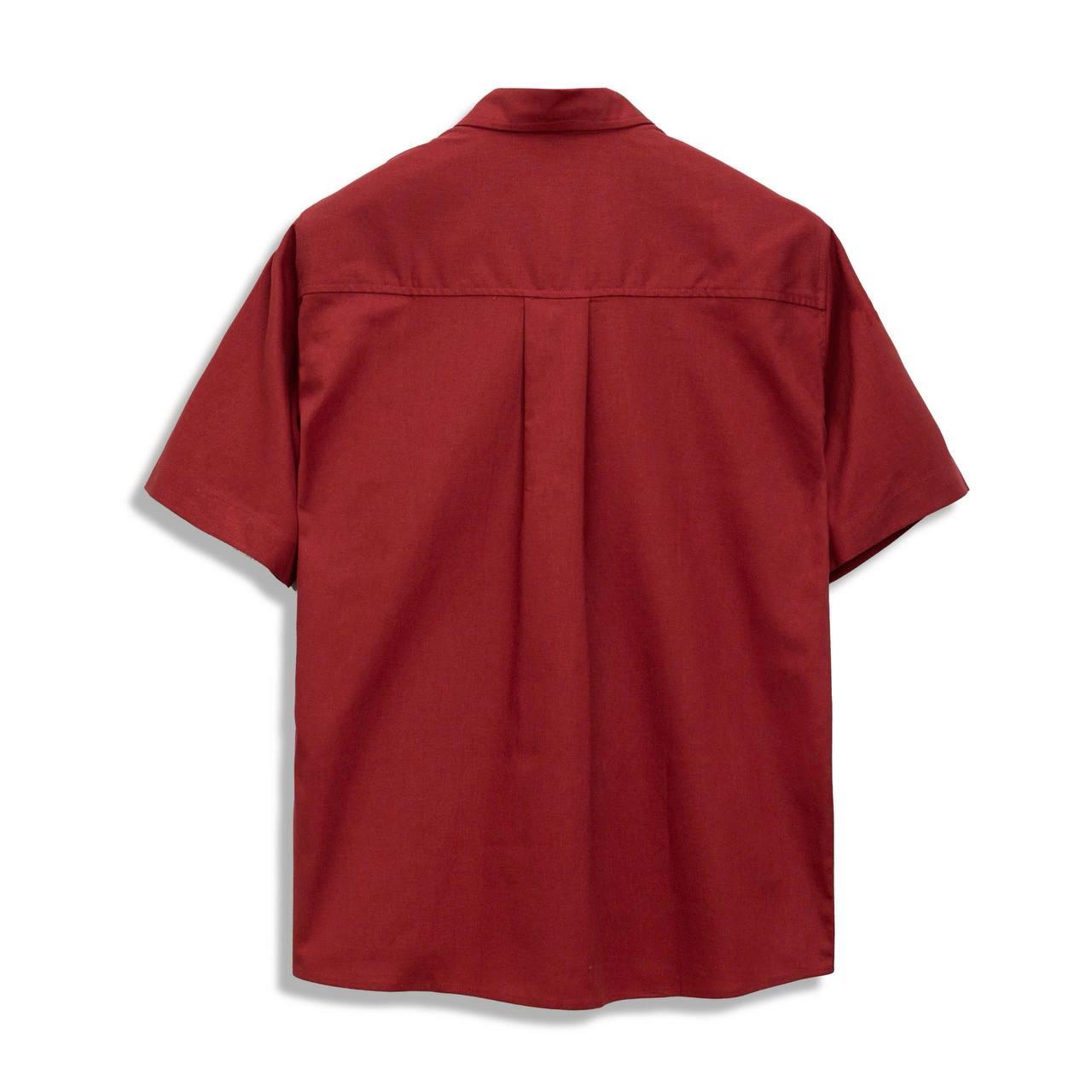 Áo Sơ Mi Tay Ngắn Francis Mantini Short Sleeve Red Brown - HÀNG MỚI VỀ - Ảnh 9