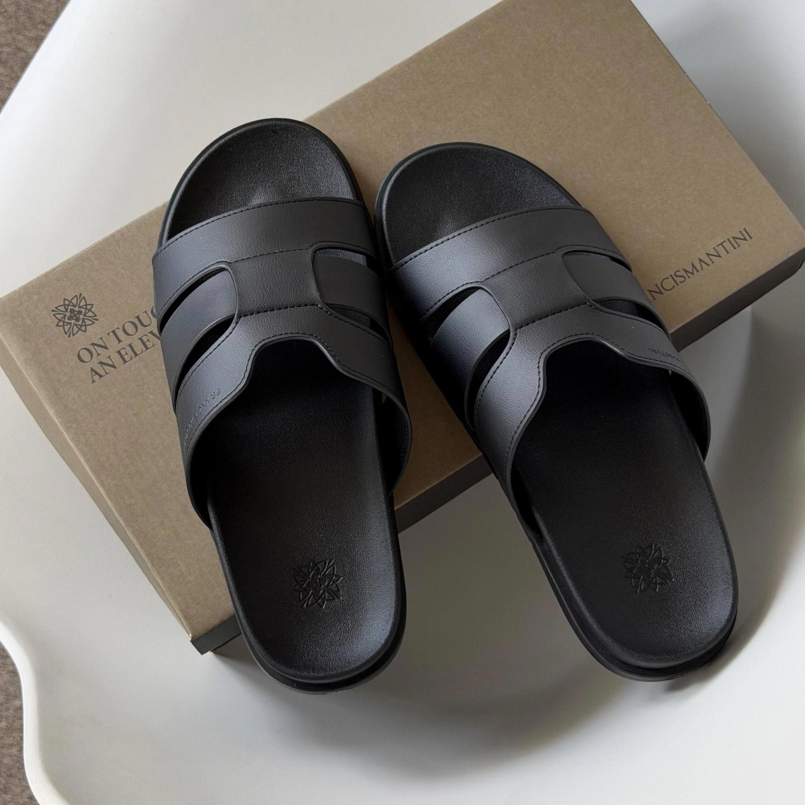 Dép Francis Mantini Velar Royale Black - Ảnh 8