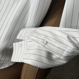 Alternative view of Áo Sơ Mi Tay Dài Francis Mantini Stripe Long Sleeve 'White' - HÀNG MỚI VỀ
