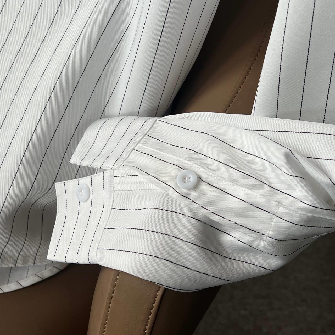 Áo Sơ Mi Tay Dài Francis Mantini Stripe Long Sleeve 'White' - HÀNG MỚI VỀ - Ảnh 2