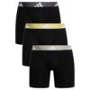Boxer Adidas Active Flex Cotton 'Black Grey' ( 1pack / 3cái ) [4AM004-904]-V