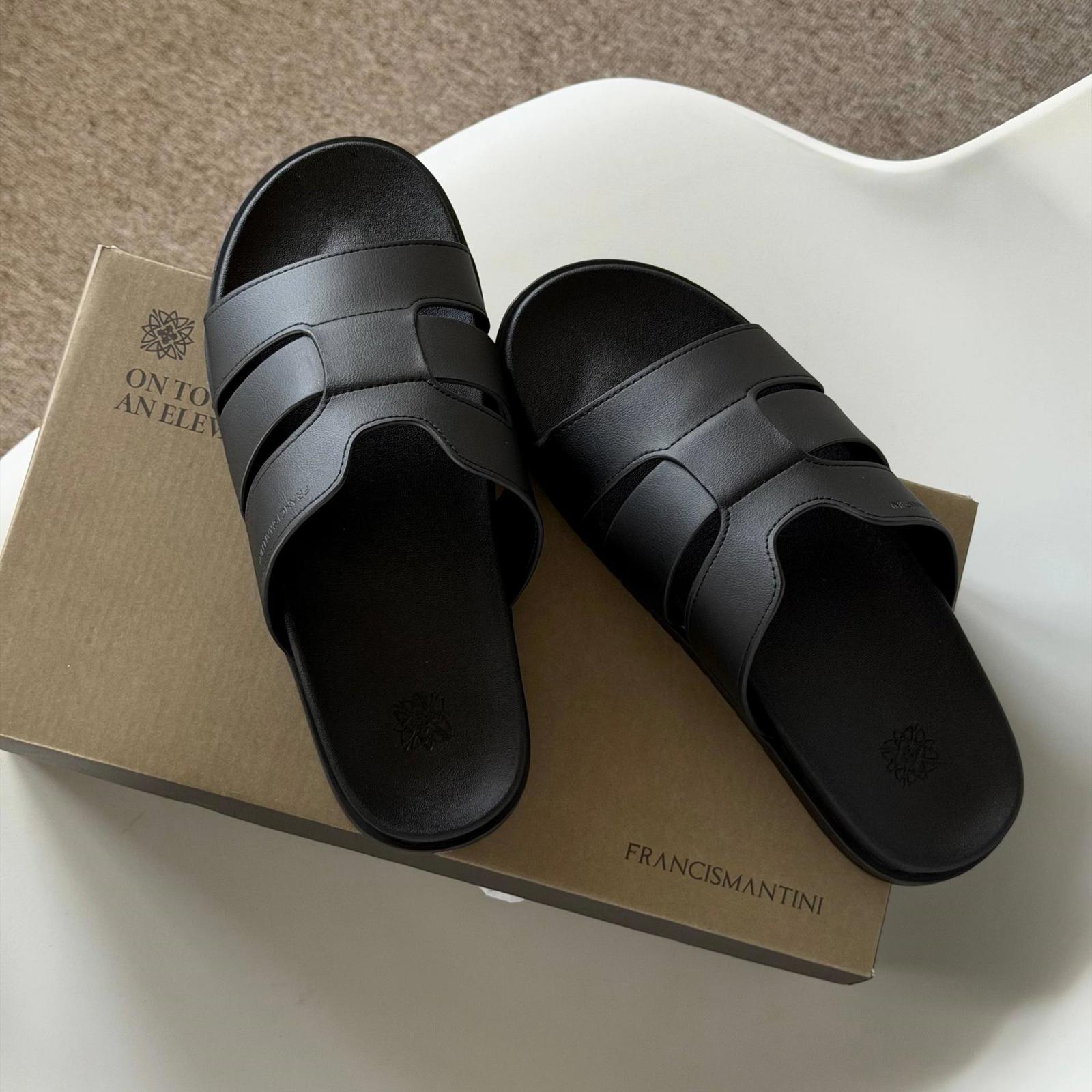 Dép Francis Mantini Velar Royale Black - Ảnh 5