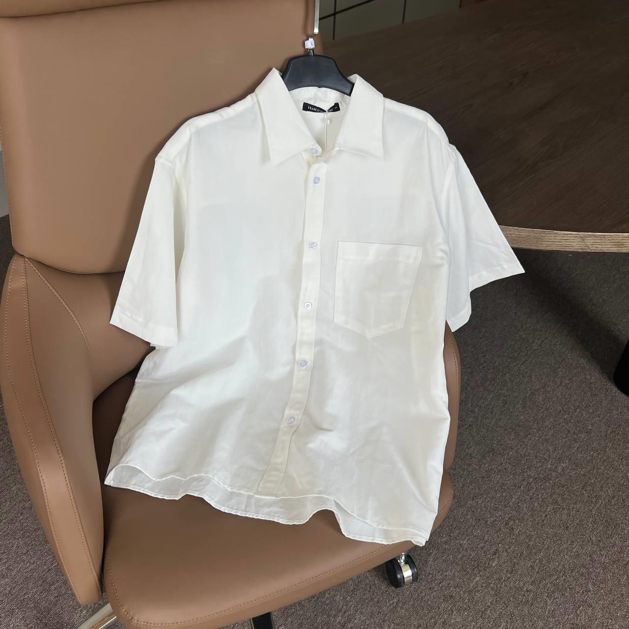 Áo Sơ Mi Tay Ngắn Francis Mantini Short Sleeve Cloud White - HÀNG MỚI VỀ - Ảnh 8