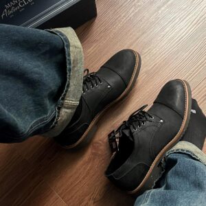 Giày Boots Francis Mantini Heritage LowBoots Real Leather ''Deep Black'' [FMNTN24001]