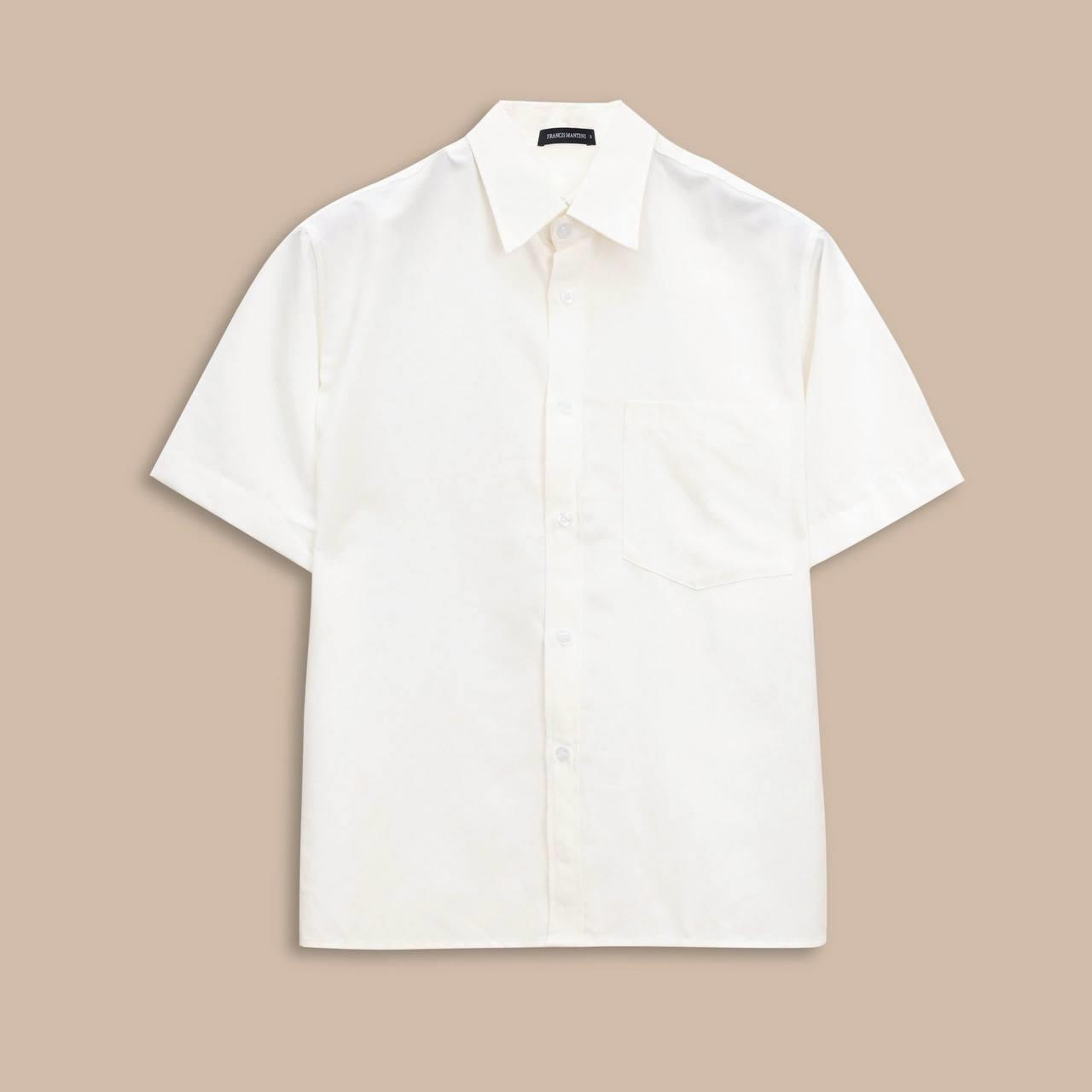 Áo Sơ Mi Tay Ngắn Francis Mantini Short Sleeve Cloud White - HÀNG MỚI VỀ