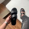 Dép Francis Mantini Double Strap Slippers ''Black''