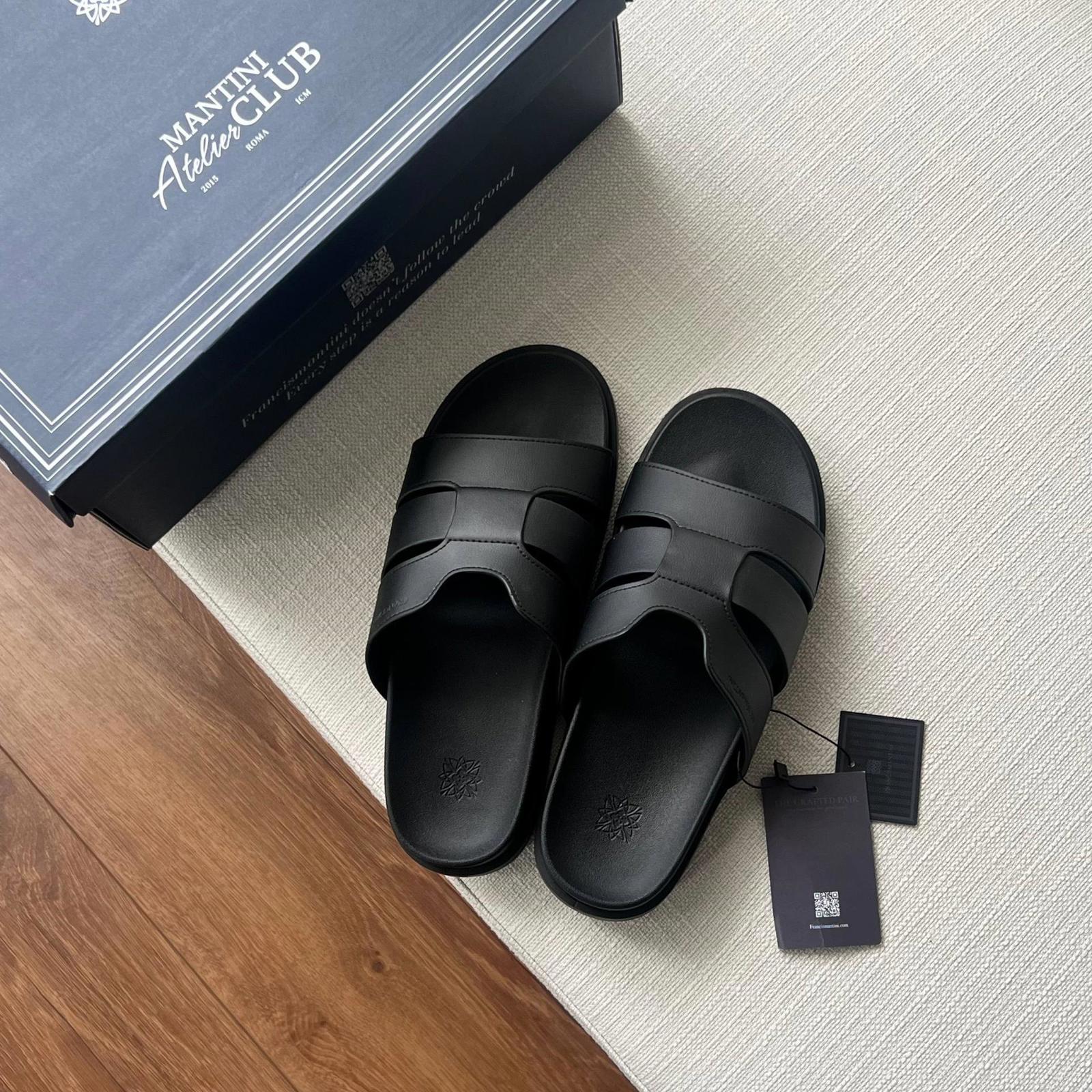 Dép Francis Mantini Velar Royale Black - Ảnh 11