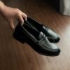 Giày Tây Francis Mantini Penny Loafer Leather ''Black'' SS2 [23295BKL]