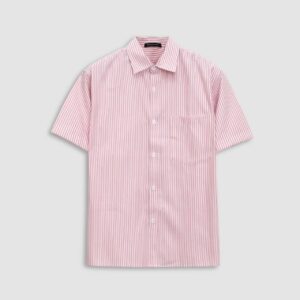 Áo Sơ Mi Tay Ngắn Francis Mantini Short Sleeve 'Pink White' - HÀNG MỚI VỀ
