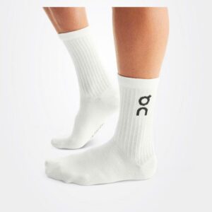 Alternative view of Vớ On Running Logo Sock Mid Sports Socks White