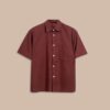 Áo Sơ Mi Tay Ngắn Francis Mantini Short Sleeve Deep Red