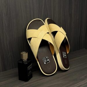 Dép Francis Mantini Nantucket Cross Strap Suede Begie - HÀNG MỚI VỀ