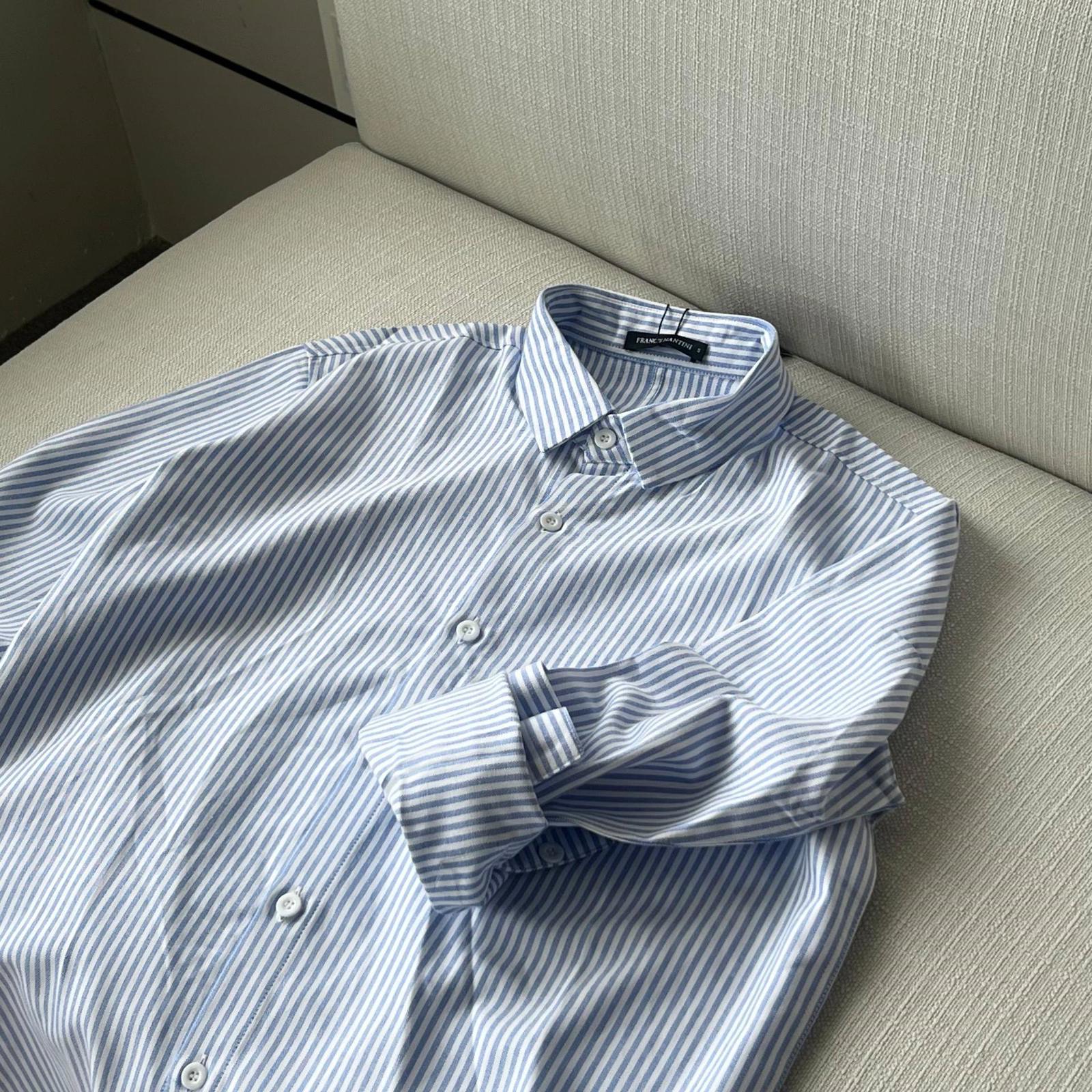 Áo Sơ Mi Tay Dài Francis Mantini Long Sleeve '' Blue '' - Ảnh 11