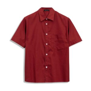 Áo Sơ Mi Tay Ngắn Francis Mantini Short Sleeve Red Brown - HÀNG MỚI VỀ