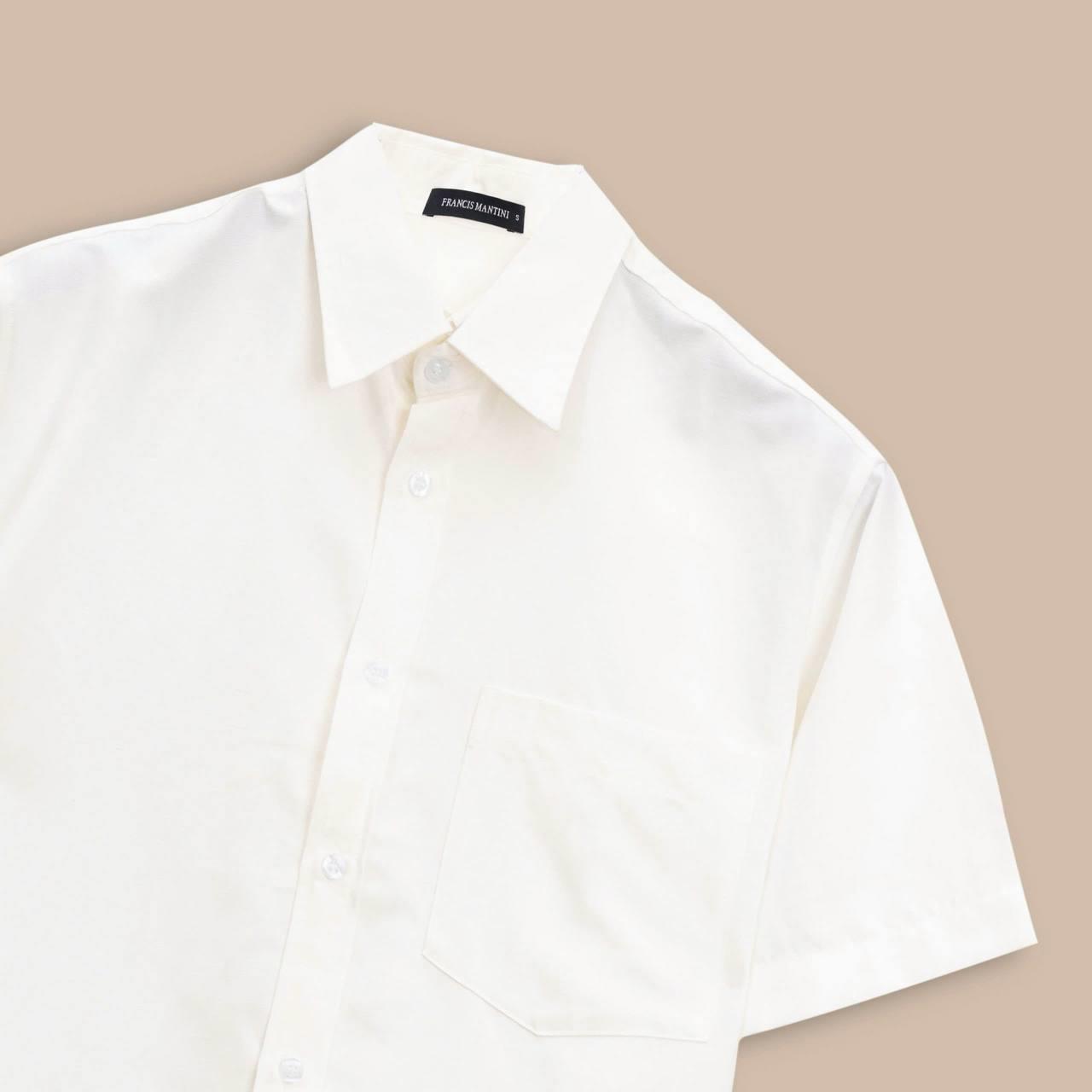 Áo Sơ Mi Tay Ngắn Francis Mantini Short Sleeve Cloud White - HÀNG MỚI VỀ - Ảnh 10