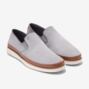 Giày Tây Cole Haan Men's GrandPro Strawpoint Twin Gore Loafers ''Grey'' [C41875] - V - EXTRA SALE