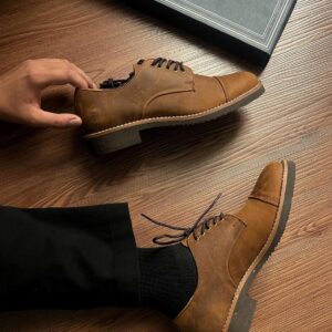 Alternative view of Giày Boots Francis Mantini Heritage LowBoots Real Leather ''Tortilla Brown'' [FMNTN24000]