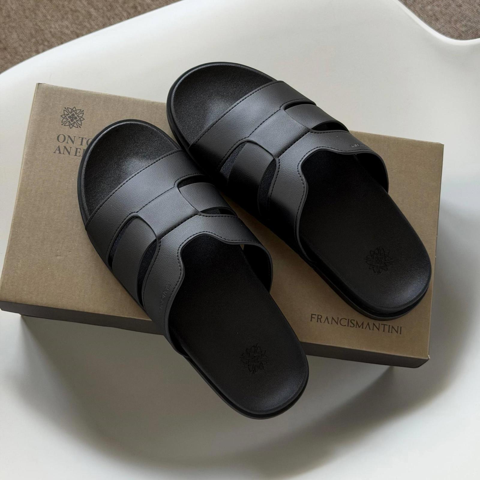 Dép Francis Mantini Velar Royale Black - Ảnh 7