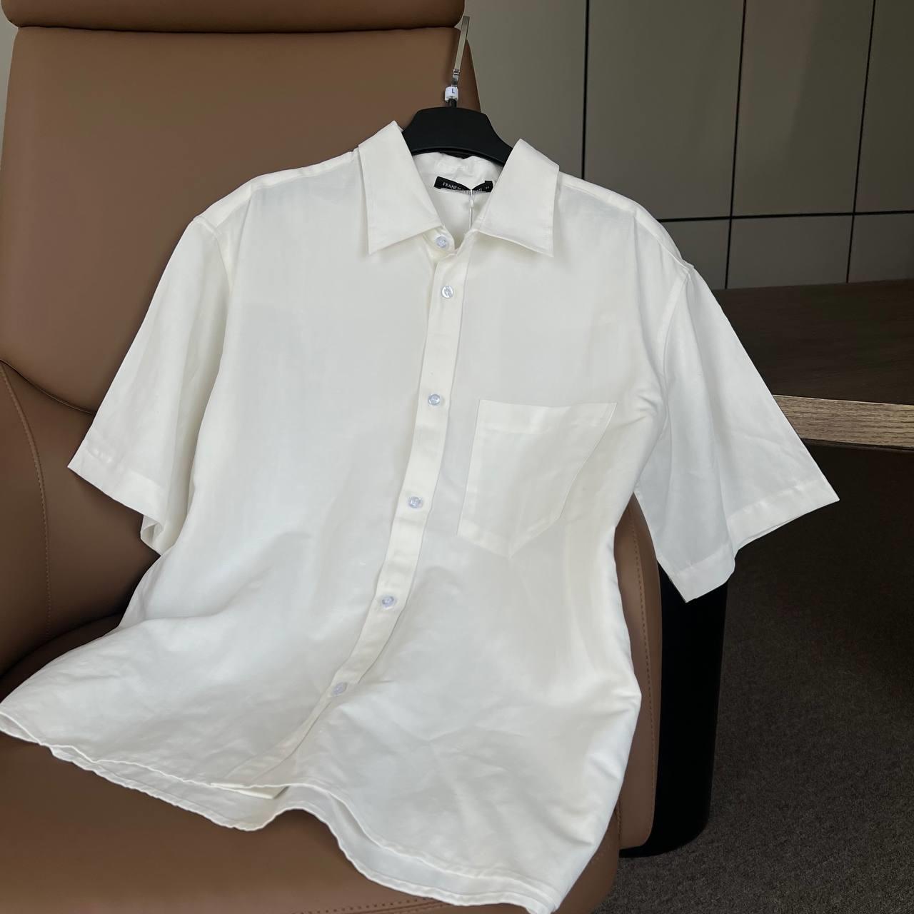 Áo Sơ Mi Tay Ngắn Francis Mantini Short Sleeve Cloud White - HÀNG MỚI VỀ - Ảnh 4