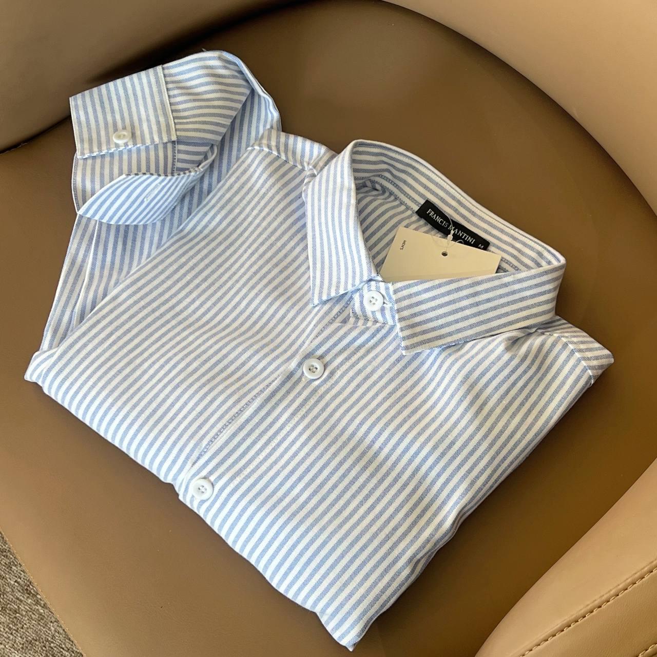 Áo Sơ Mi Tay Dài Francis Mantini Long Sleeve '' Blue '' - Ảnh 3