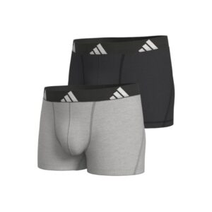 Boxer Adidas 2PK Trunk Assorted 'Black / Grey' ( 2 cái / Pack ) [4AM003-917]-V