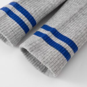 Alternative view of Vớ Francis Mantini Marl Knit Striped Accent Crew Socks ( 3 Pairs ) "Grey/Royal Blue"
