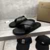 Dép Francis Mantini Cross Strap Muler Black