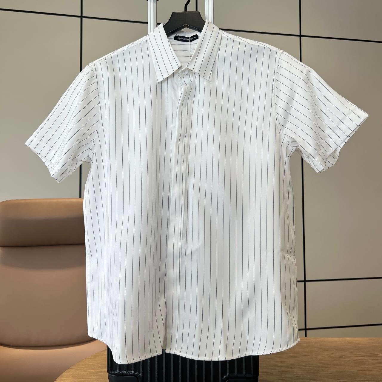 Áo Sơ Mi Tay Ngắn Francis Mantini Short Sleeve 'White' - HÀNG MỚI VỀ - Ảnh 5