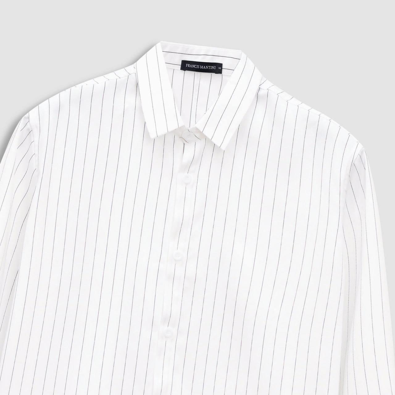 Áo Sơ Mi Tay Dài Francis Mantini Stripe Long Sleeve 'White' - HÀNG MỚI VỀ - Ảnh 8